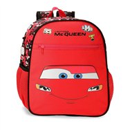 mochila mcqueen cars disney 33cm adaptable