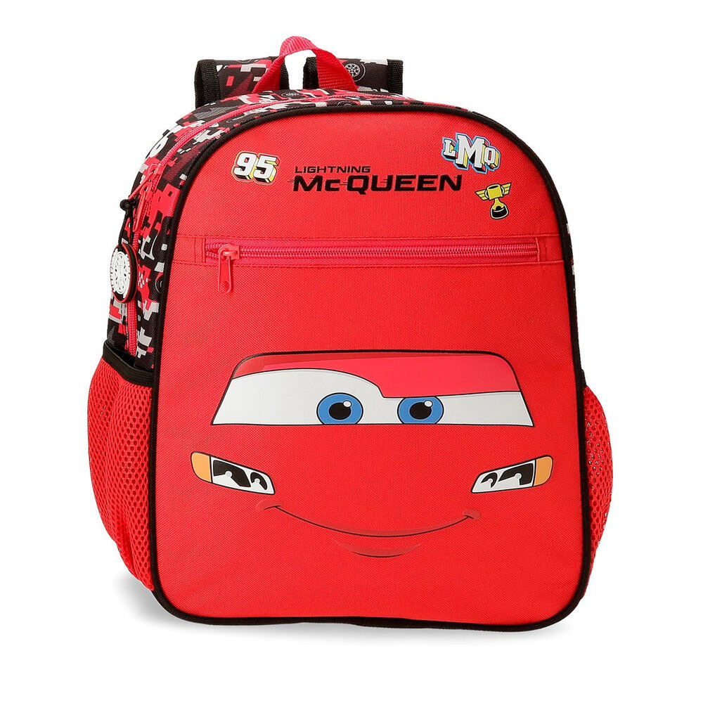 mochila mcqueen cars disney 33cm adaptable