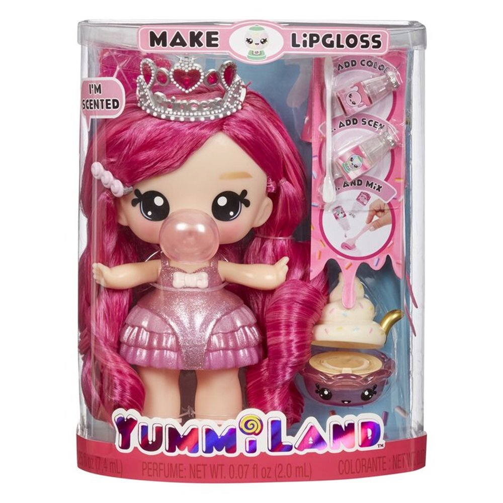 muñeca + brillo de labios bianca bubblegum yummiland surprise