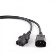 gembird pc-189-vde-3m cable de transmisión negro c14 acoplador
