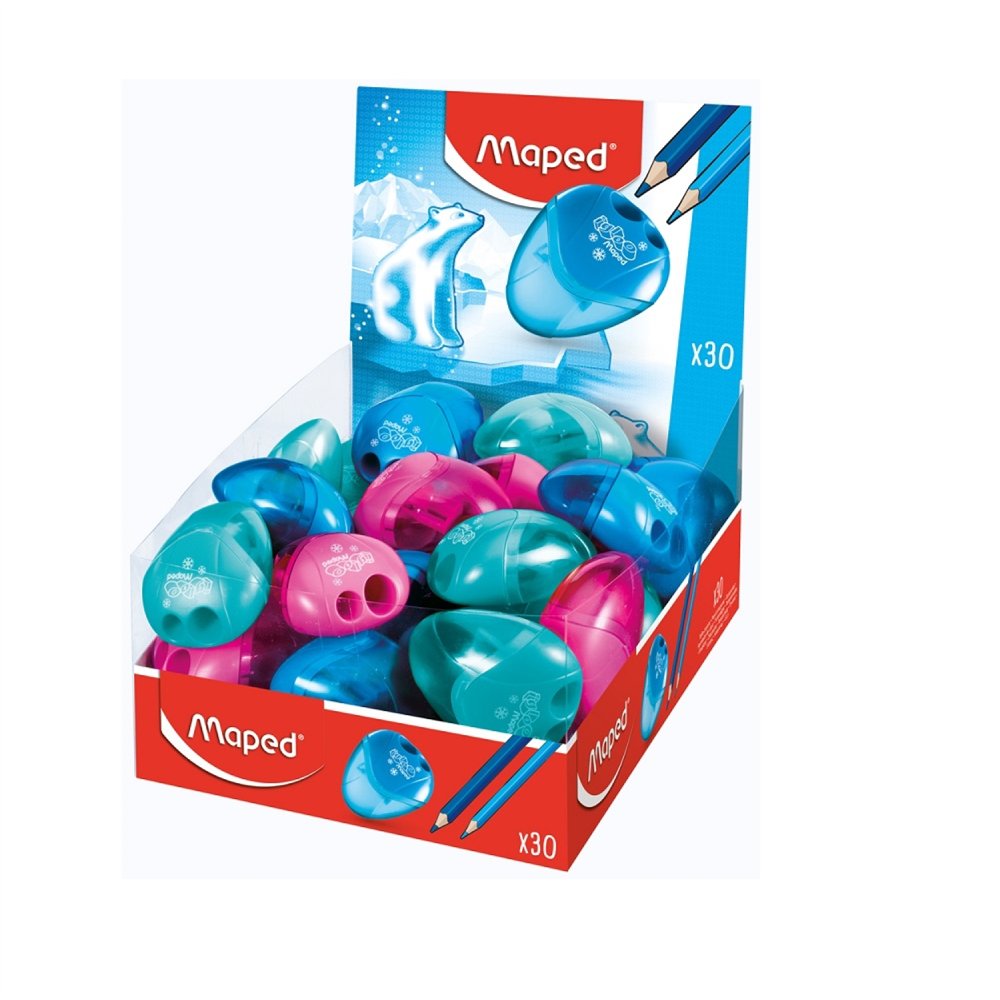 maped m534756 sacapuntas sacapuntas manual azul, rosa
