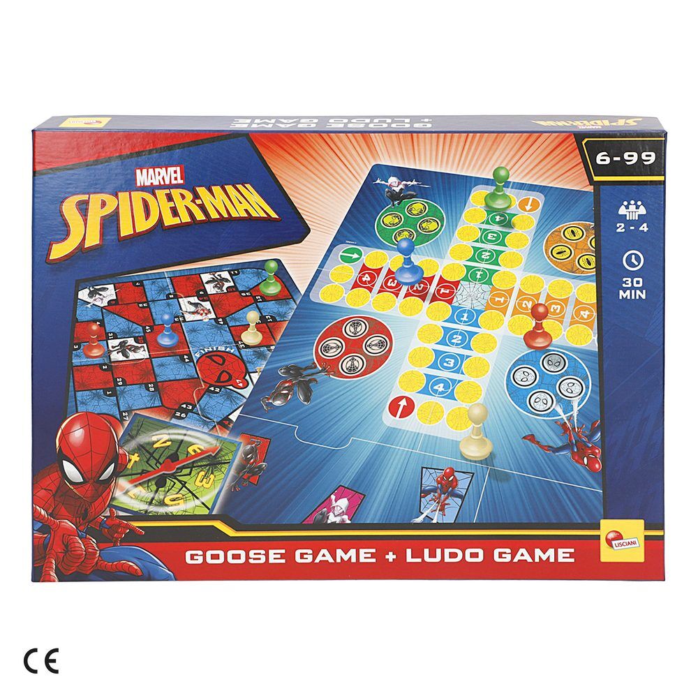 juego parchis & oca spiderman marvel
