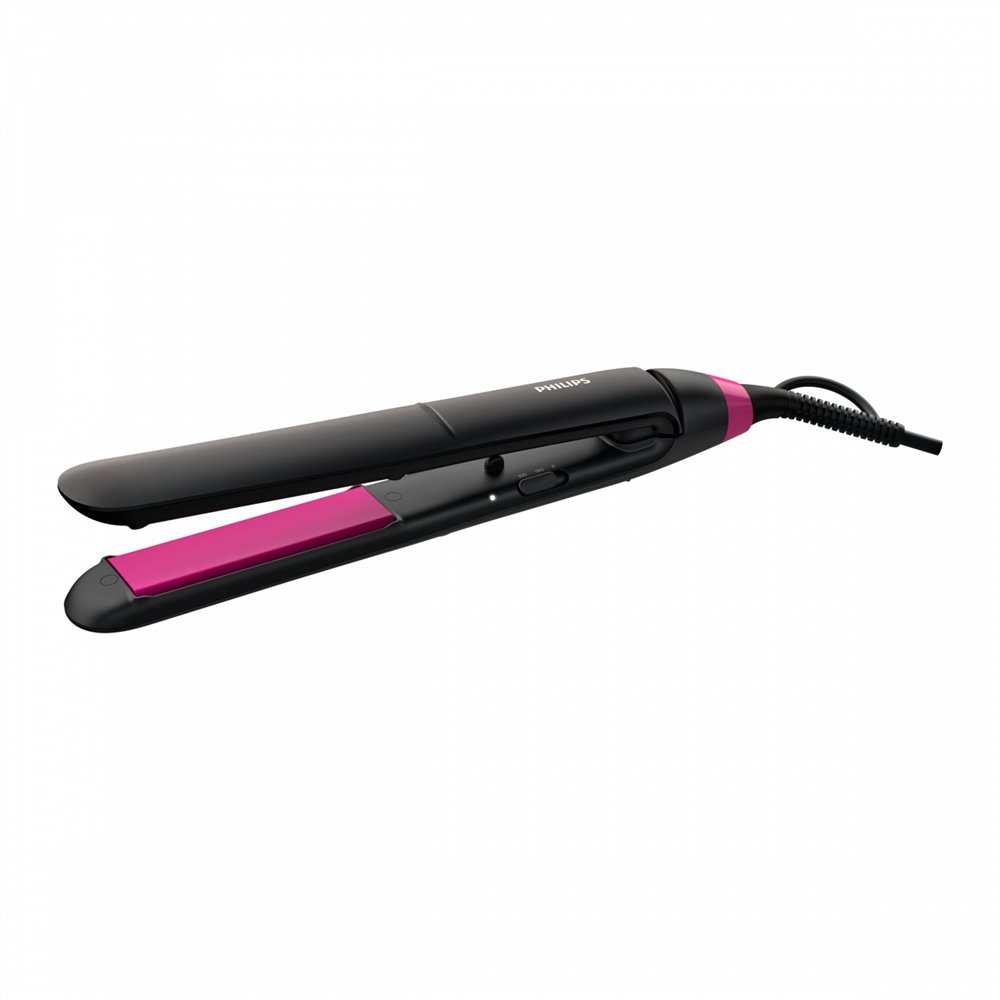 philips essential bhs375/00 utensilio de peinado cepillo alisador caliente negro, rosa 1,8 m