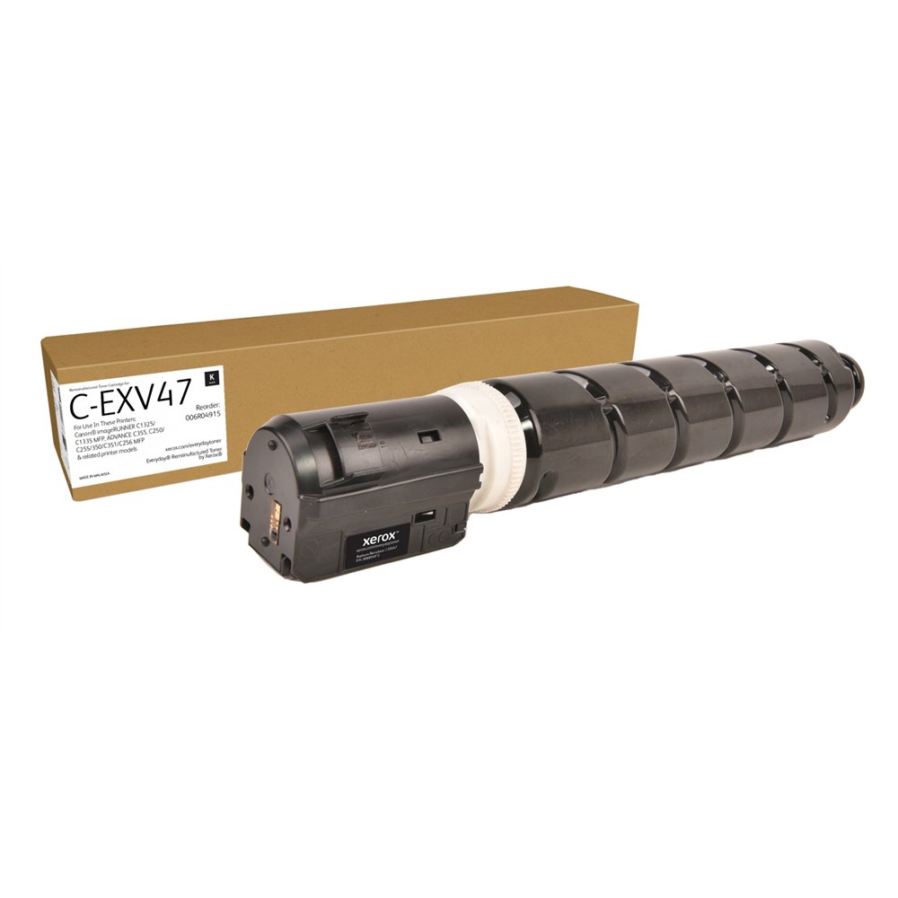 tóner everyday™ negro remanufacturado de xerox es compatible con canon c-exv47 (8516b002), capacidad estándar