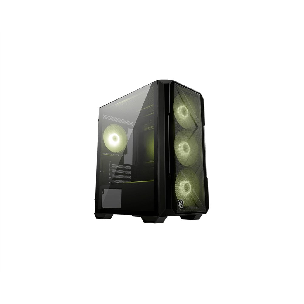 msi mag forge m120r airflow carcasa de ordenador mini tower negro, transparente