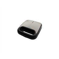 aiwa tetsu sandwichera 750 w acero inoxidable, negro