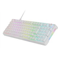 mars gaming mkprowyfr teclado juego usb azerty francés blanco