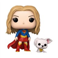 figura pop dc comics supergirl buddy supergirl with puppy krypto