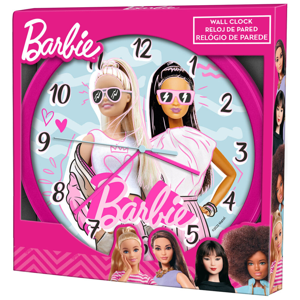 reloj pared barbie