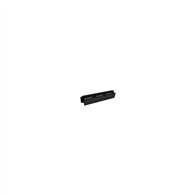 startech.com panel canaleta horizontal de 2u con cubierta para gestión de cableado en racks y perforaciones laterales negro