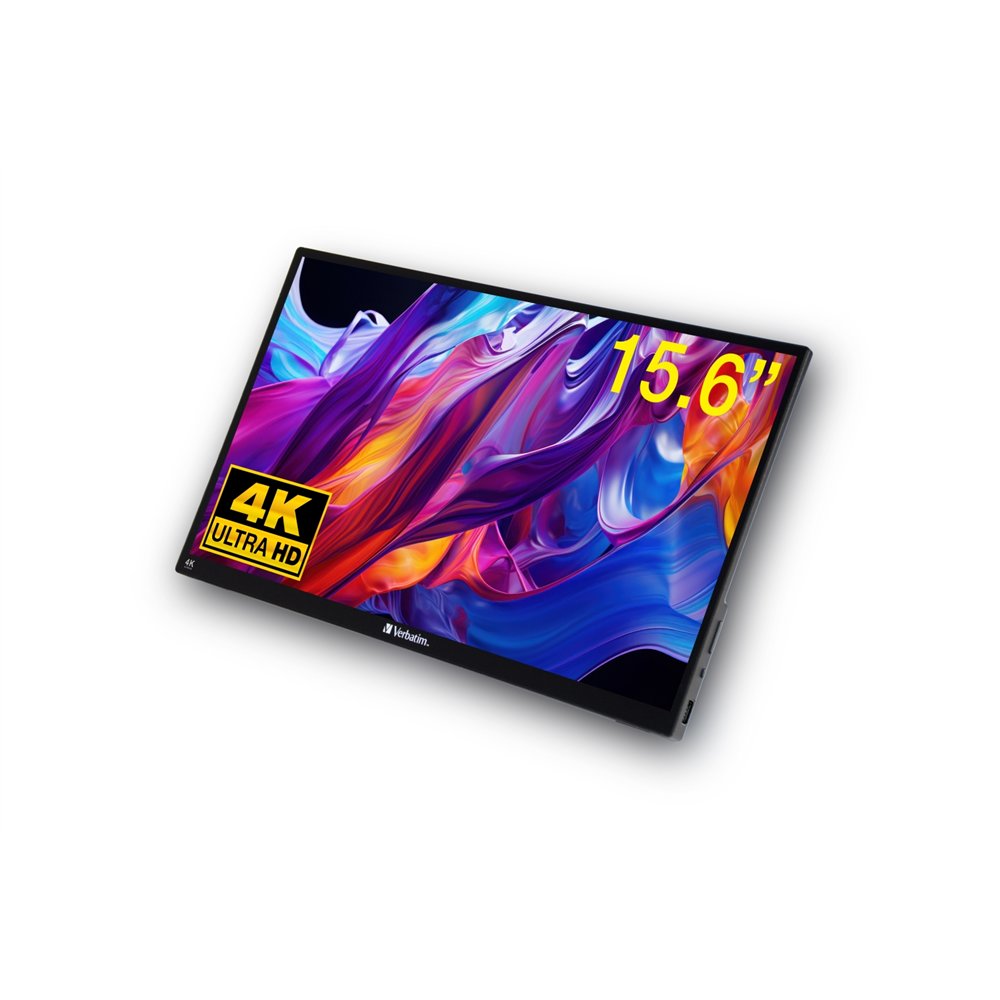 verbatim 32238 pantalla para pc 39,6 cm (15.6") 3840 x 2160 pixeles 4k ultra hd lcd pantalla táctil negro