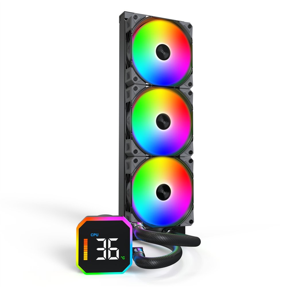 montech hyperflow digital 360 procesador sistema de refrigeración líquida todo en uno 12 cm negro 1 pieza(s)