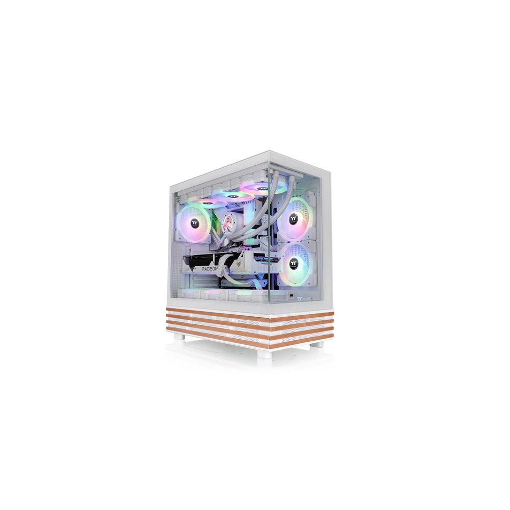 thermaltake view 270 plus ws argb snow midi tower blanco