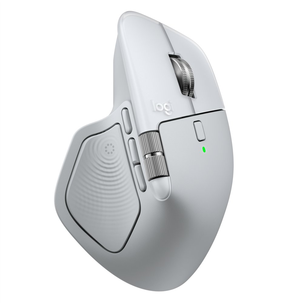 logitech mx master 4 for mac, ratón bluetooth ergonómico con respuesta háptica avanzada, desplazamiento ultrarrápido, carga usb-