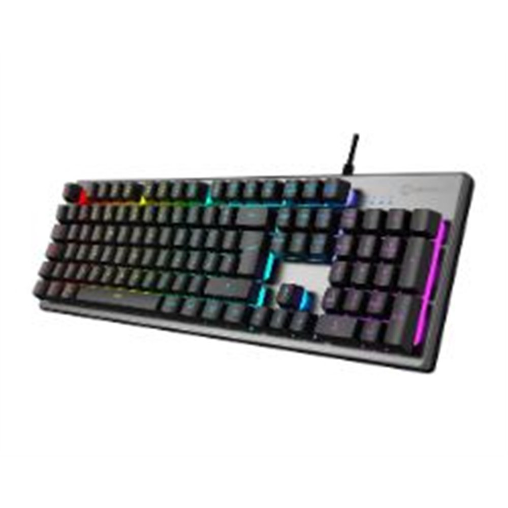 teclado unyka nova k244 rgb portugués gris (uk505450)