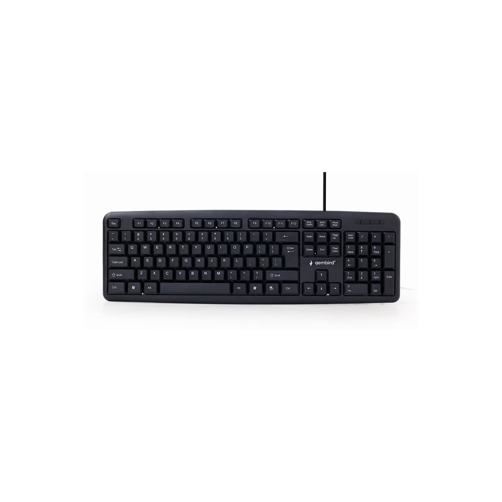 teclado gembird usb estandar español negro kb-u-103-es