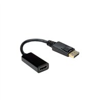 value 12.99.3138 adaptador de cable de vídeo 0,15 m displayport hdmi tipo a (estándar) negro