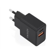 cargador aisens gan 20w 1usb-c 1usb-a negro (a110-1026)