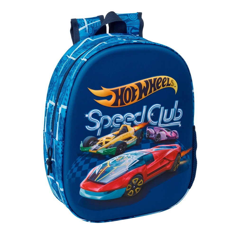 mochila 3d hot wheels 33cm