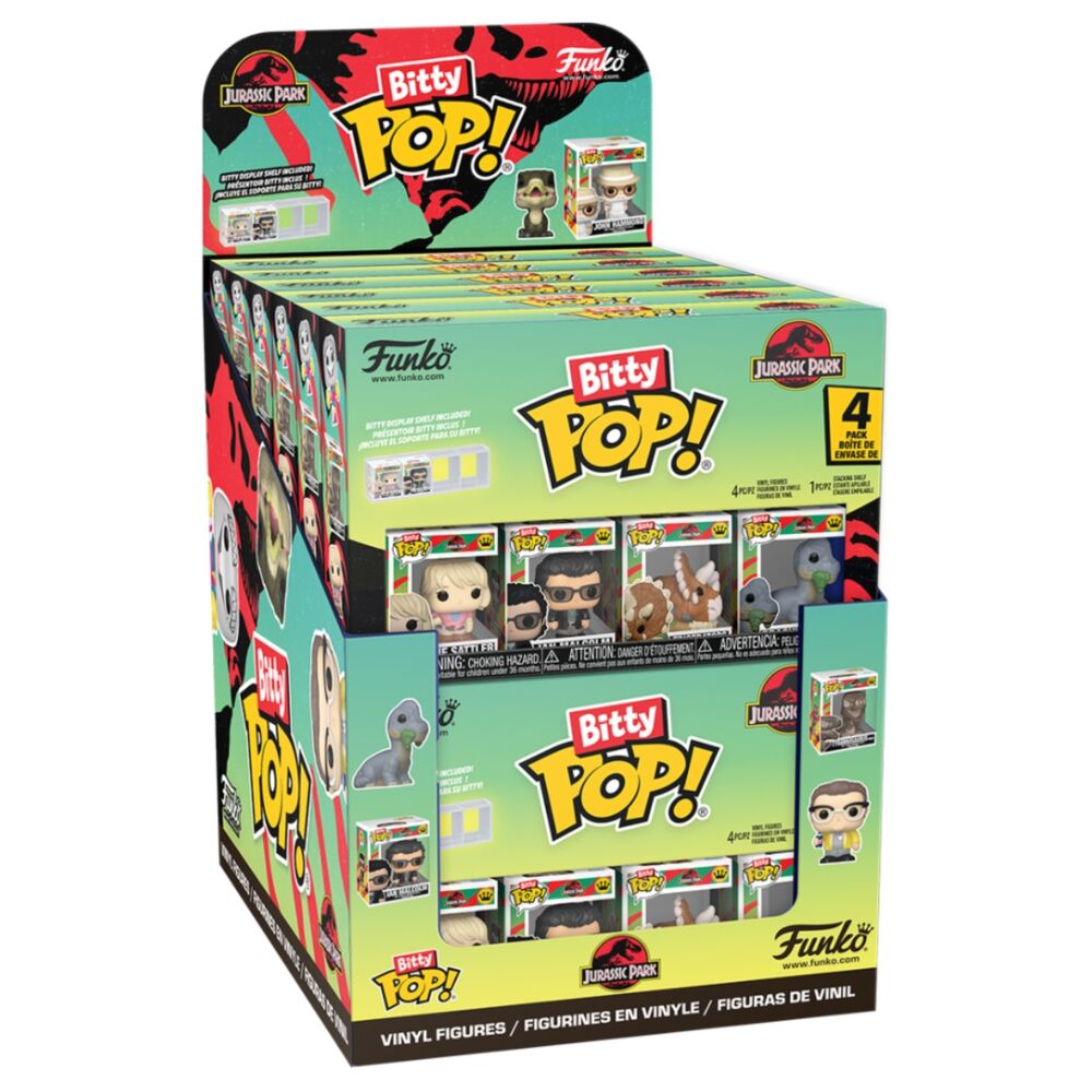 blister 4 figuras bitty pop jurassic park surtido