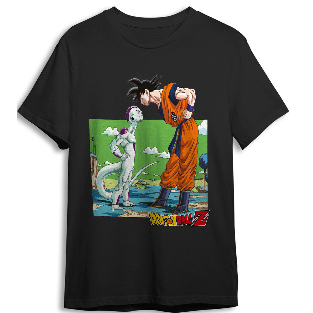 camiseta goku vs frieza dragon ball z adulto
