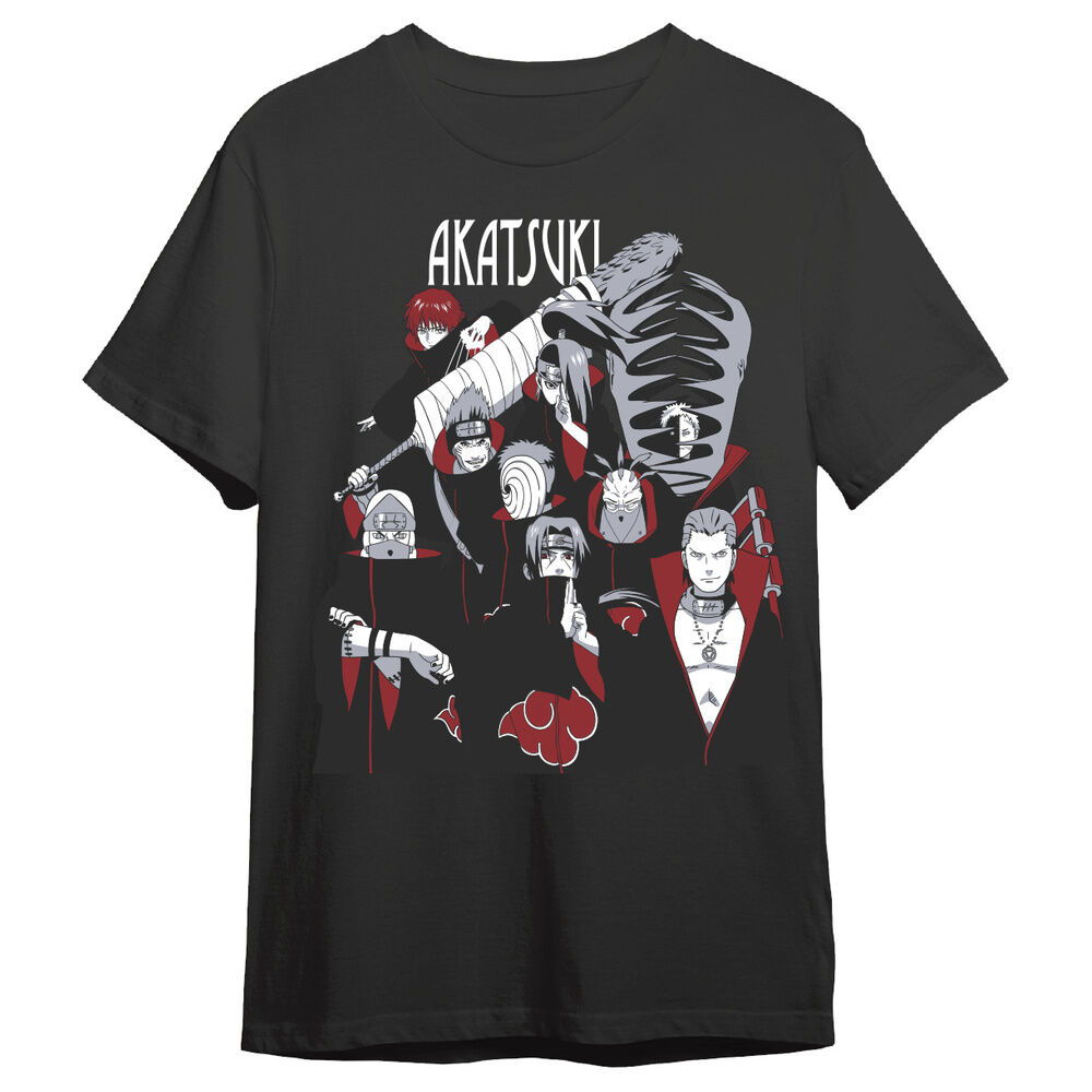 camiseta akatsuki naruto shippuden adulto