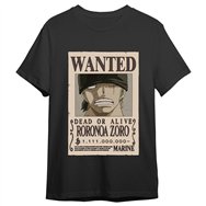camiseta roronoa zoro wanted one piece adulto