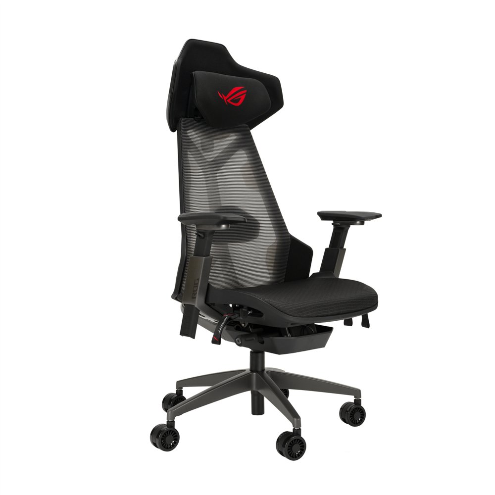 asus rog destrier ergo asiento de malla respaldo de rejilla