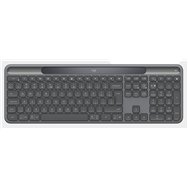 logitech signature slim solar+ k980 for business teclado universal rf wireless + bluetooth qwerty español grafito