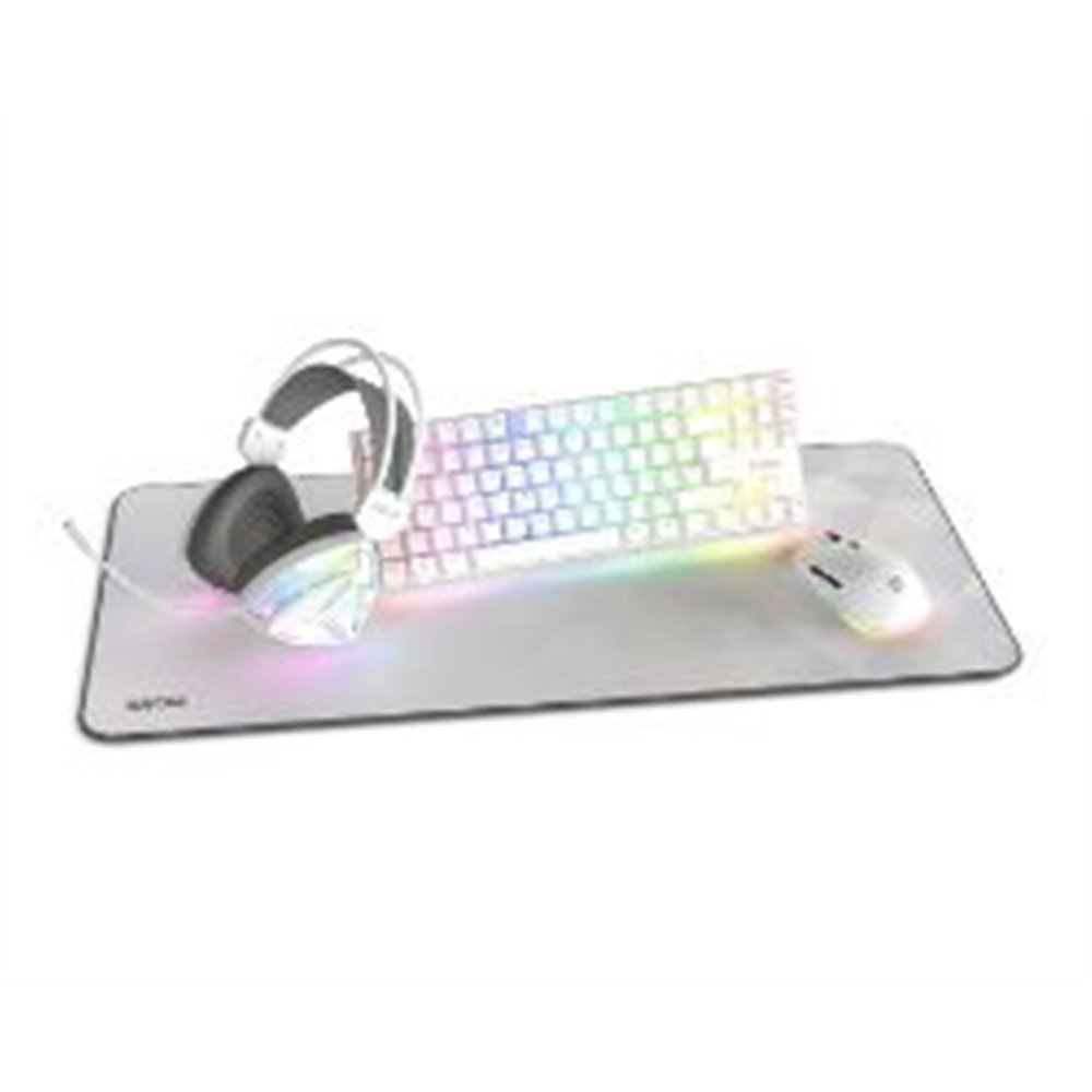 kit gaming krom t+ratón+alf+auric blanco (nxkromklass)