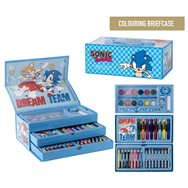 maletin papeleria coloreable sonic the hedgehog