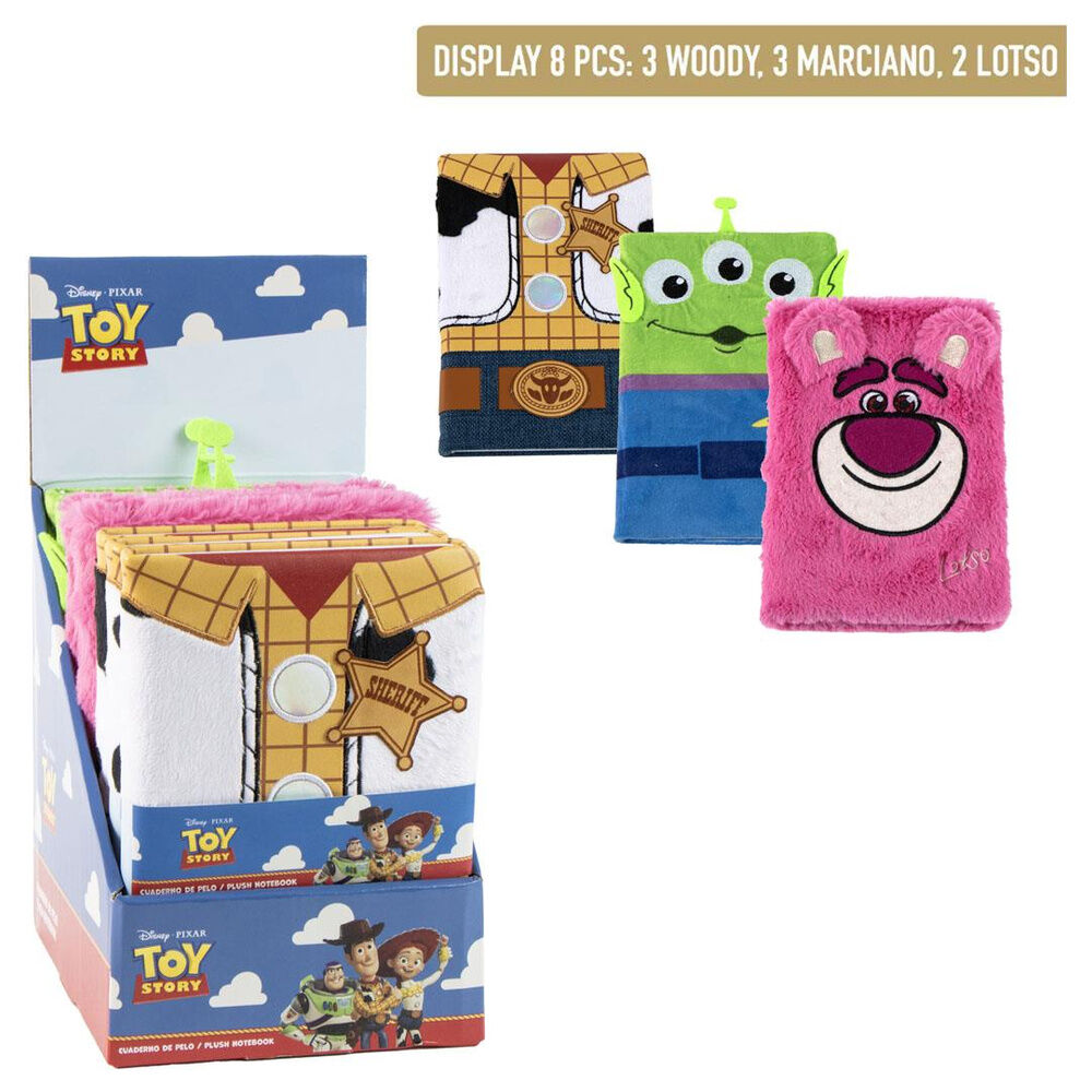 cuaderno peluche toy story disney pixar surtido