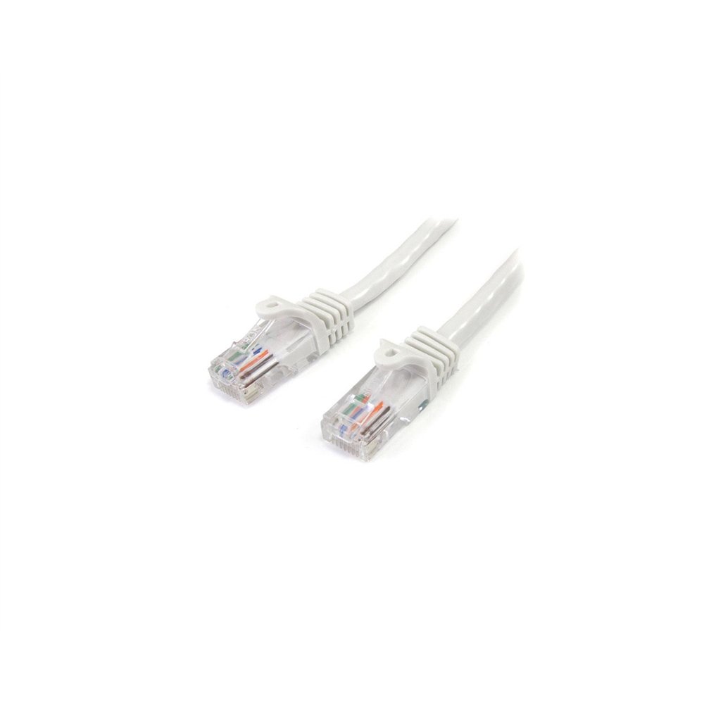 startech.com cable de 3m blanco de red fast ethernet cat5e rj45 sin enganche - cable patch snagless