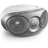 philips az215s/12 sistema estéreo portátil 3 w plata