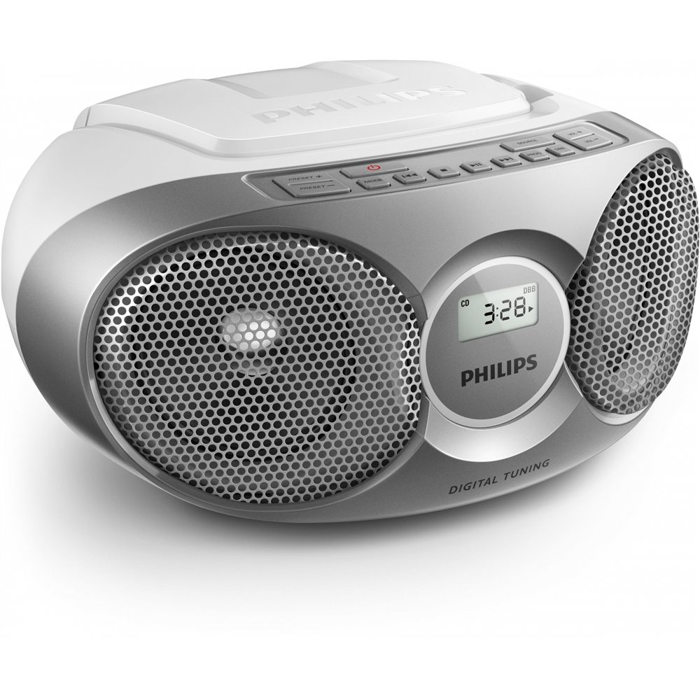 philips az215s/12 sistema estéreo portátil 3 w plata