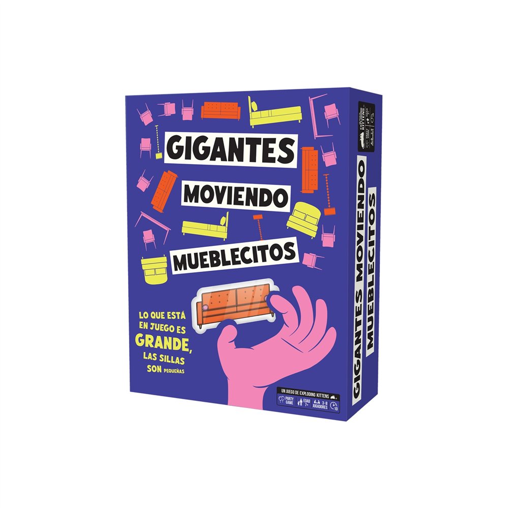 asmodee exploding kittens ekitf01es juego de tablero gigantes moviendo mueblecitos 10 min juego de cartas partido