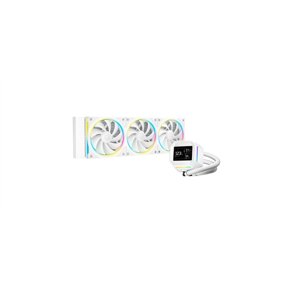 deepcool lm360 wh procesador kit de refrigeración líquida 12 cm blanco 1 pieza(s)