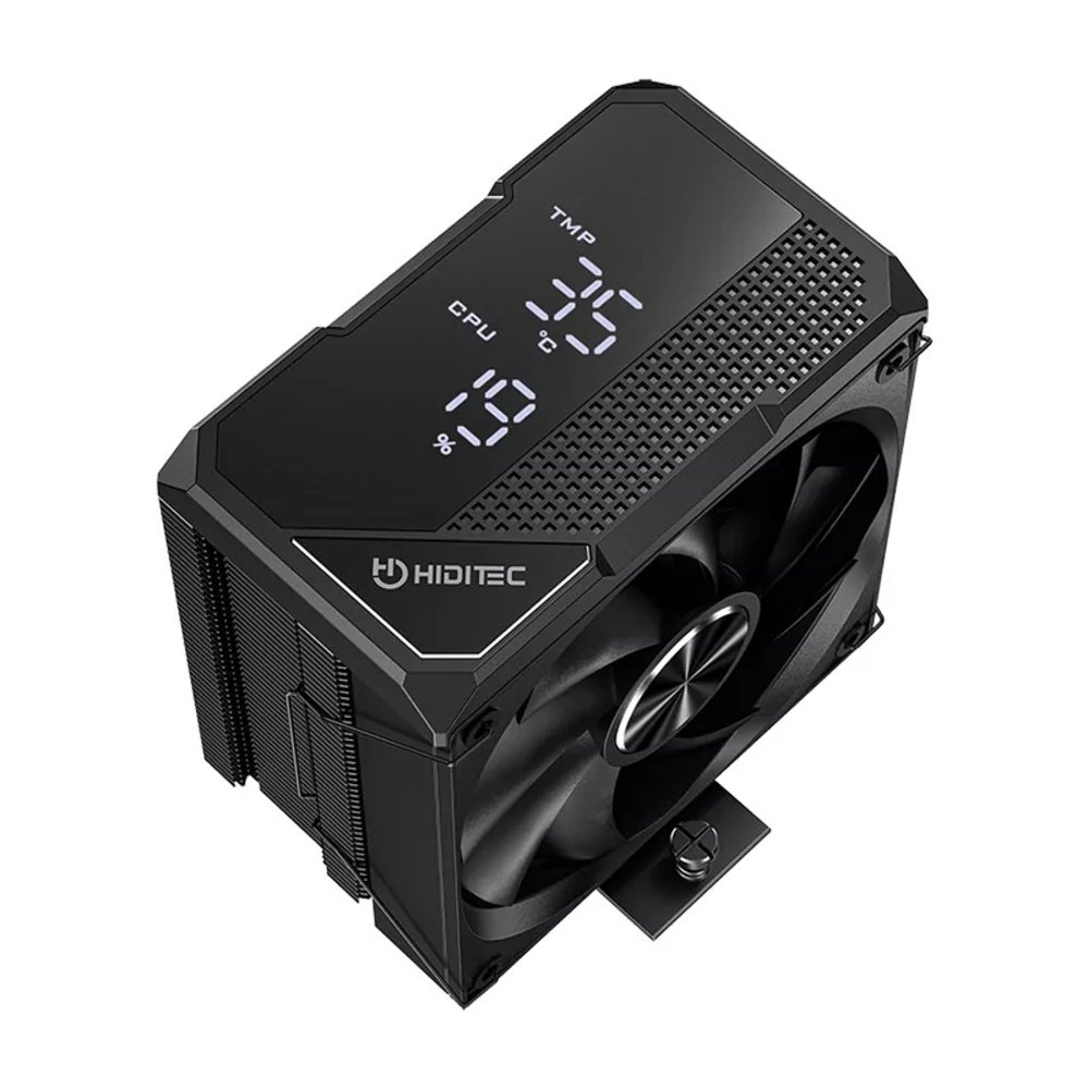hiditec dc20 pro procesador refrigerador de aire 12 cm negro 1 pieza(s)