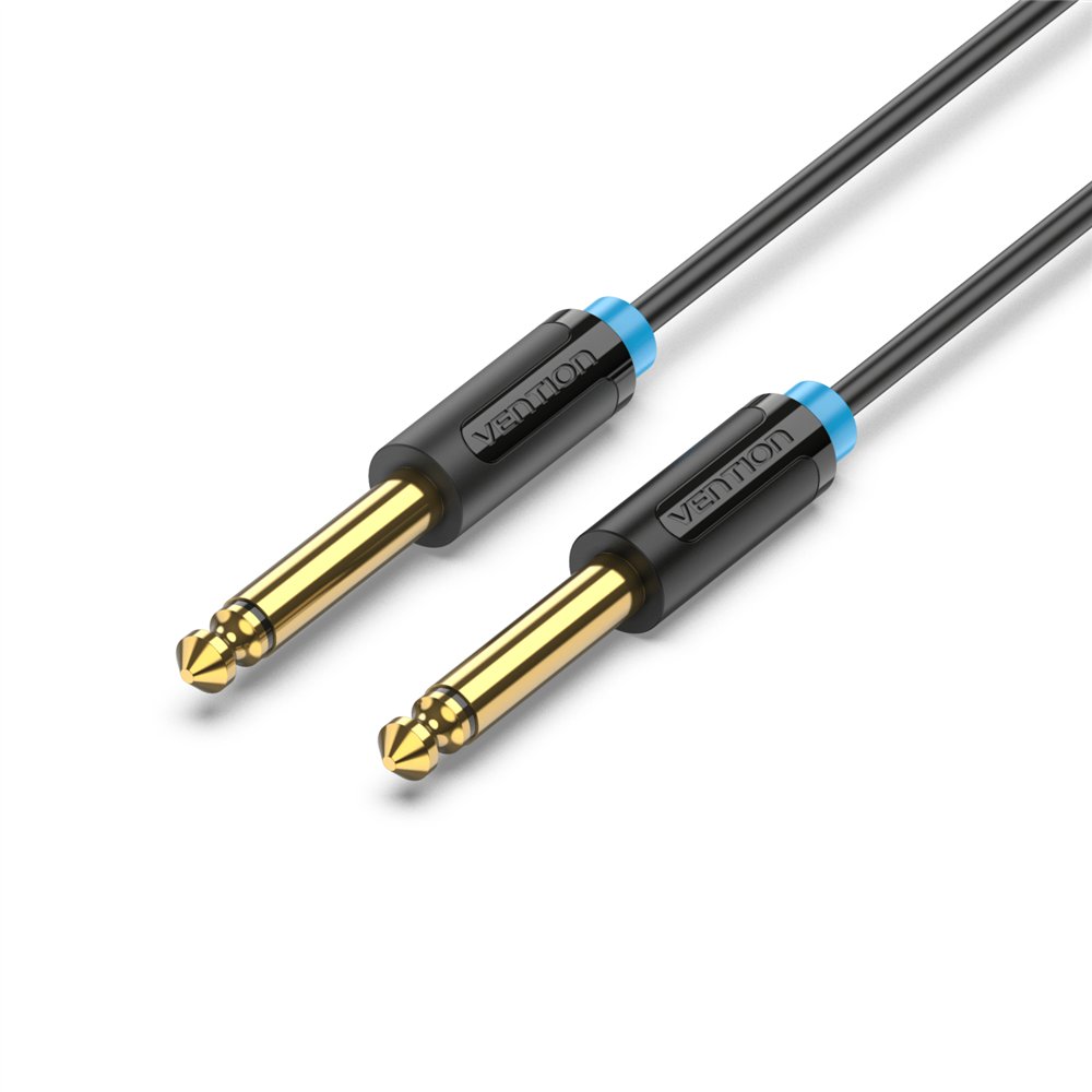 vention baab cable de audio 6,35mm negro, azul