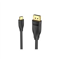 vention cgybg adaptador de cable de vídeo 1,5 m usb tipo c displayport negro