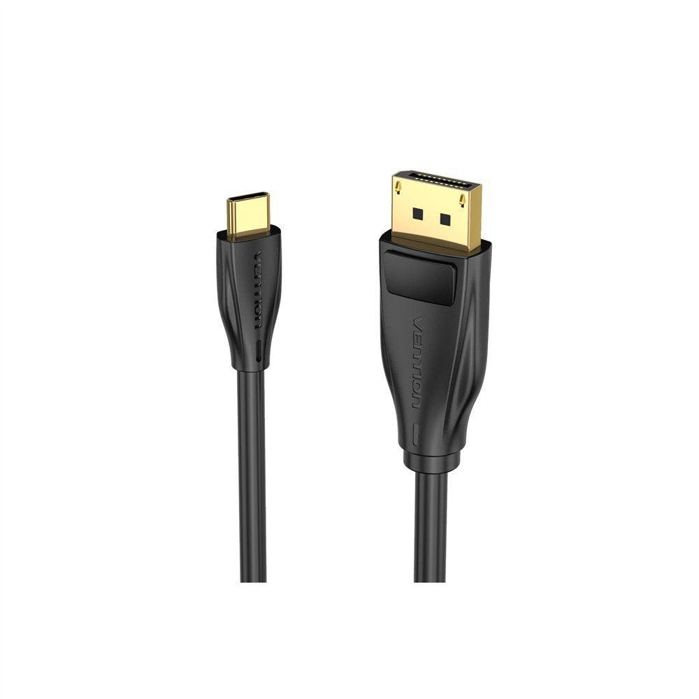 vention cgybg adaptador de cable de vídeo 1,5 m usb tipo c displayport negro