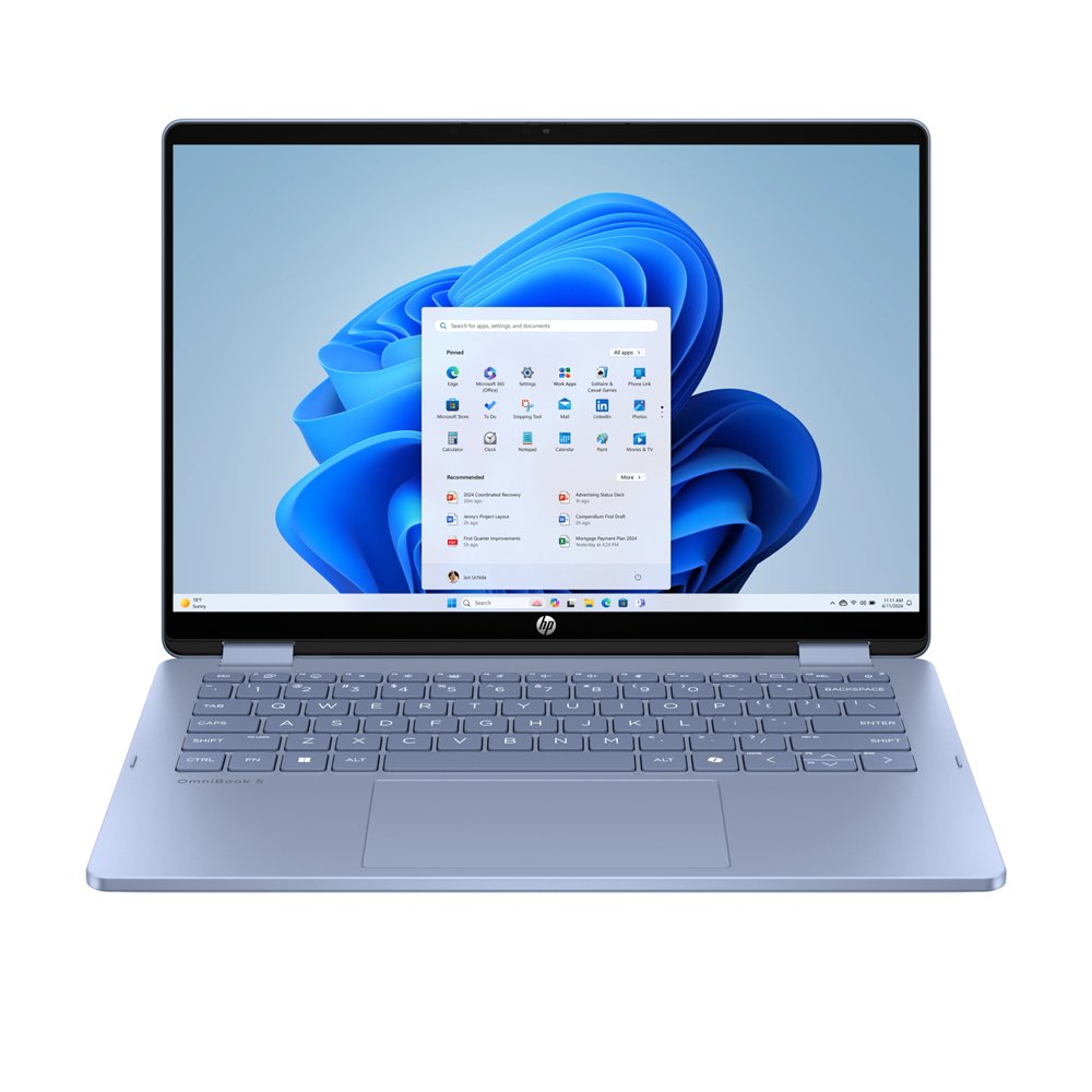 hp omnibook 5 flip 14-fp0025ns intel® core™ i5 i5-1334u portátil 35,6 cm (14") pantalla táctil 2k 16 gb lpddr5-sdram 512 gb ssd 