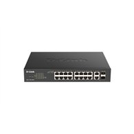 d-link dgs-1100-18pv2 switch gestionado l2 gigabit ethernet (10/100/1000) energía sobre ethernet (poe) 1u negro