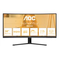 aoc b3 cu34b3e pantalla para pc 86,4 cm (34") 3440 x 1440 pixeles wide quad hd led negro