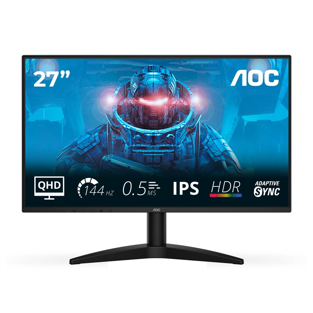 aoc b3 q27b36x pantalla para pc 68,6 cm (27") 2560 x 1440 pixeles quad hd led negro