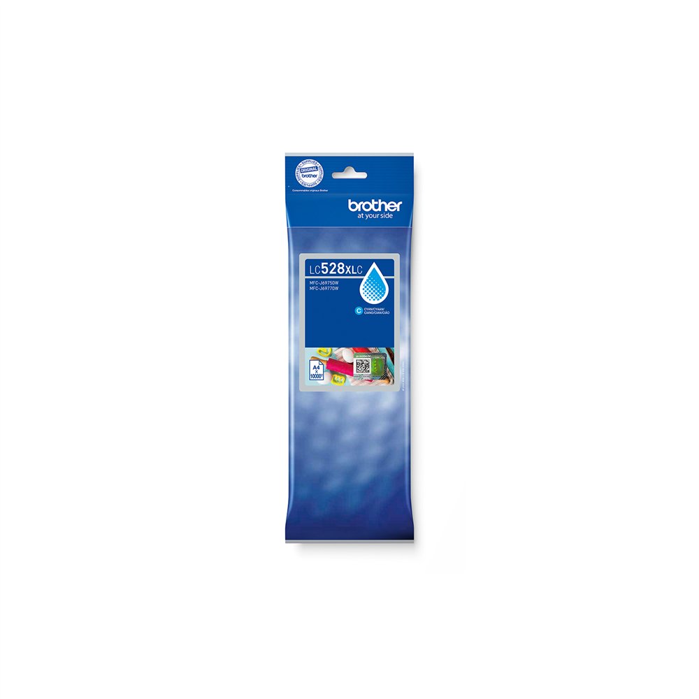 brother lc528xlc cartucho de tinta 1 pieza(s) original ultra high yield cian