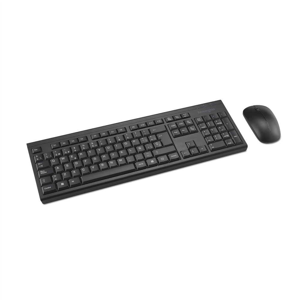 kensington conjunto de teclado y ratón inalámbricos km150 eq para sobremesa