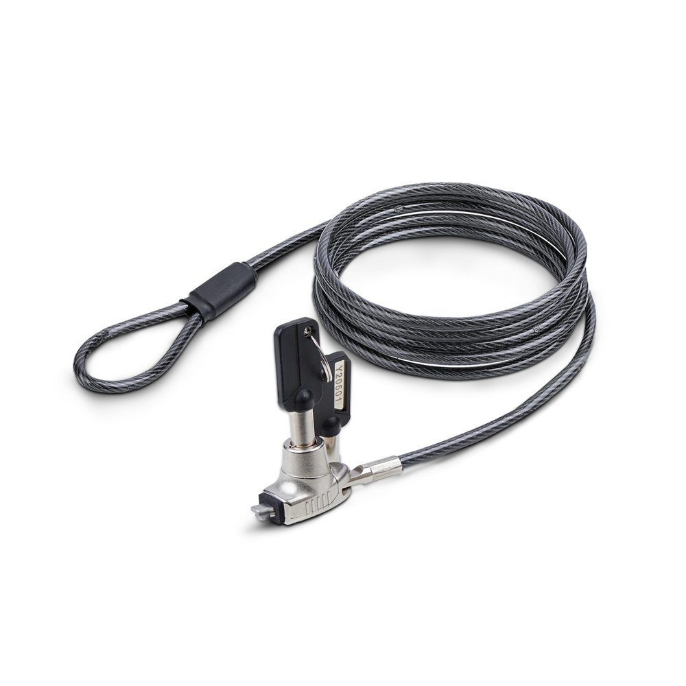 startech.com cable de seguridad delgado para portátil compatible con noble wedge® de 1,5m - cable antirrobo para portátil con ca