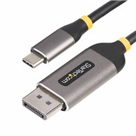 startech.com cable adaptador de vídeo usb-c a displayport de 3m -8k 60hz - 4k 144hz - hdr10 - conversor de vídeo usb tipo c a dp