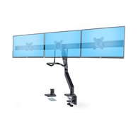 startech.com soporte vesa de sobremesa para tres monitores de 27 pulgadas - 75x75/100x100 - brazo de soporte para 3 monitores - 